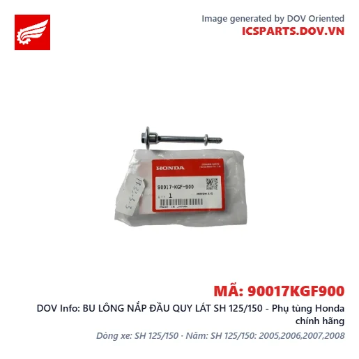 BU LÔNG NẮP ĐẦU QUY LÁT SH 125/150 - Phụ tùng Honda chính hãng