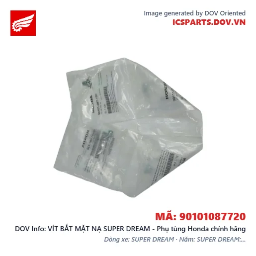 VÍT BẮT MẶT NẠ SUPER DREAM - Phụ tùng Honda chính hãng