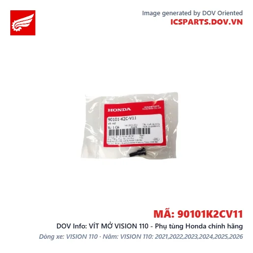 VÍT MỞ VISION 110 - Phụ tùng Honda chính hãng