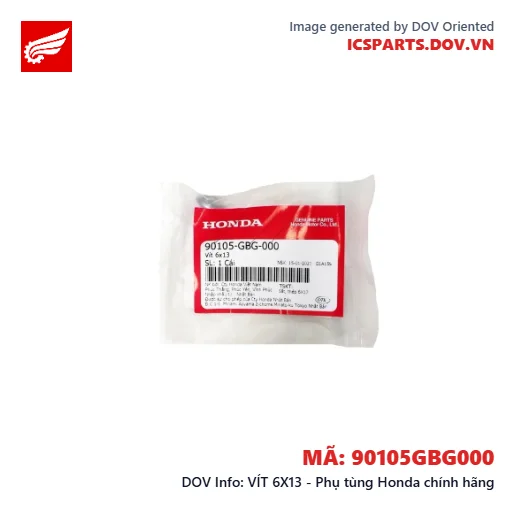 VÍT 6X13 - Phụ tùng Honda chính hãng