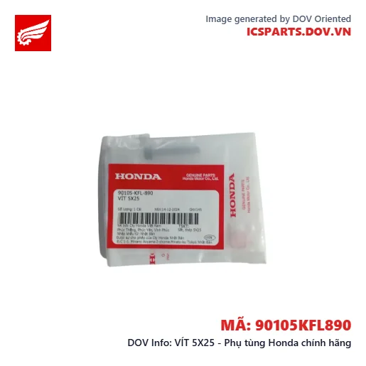 VÍT 5X25 - Phụ tùng Honda chính hãng