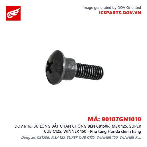 BU LÔNG BẮT CHÂN CHỐNG BÊN CB150R, MSX 125, SUPER CUB C125, WINNER 150 - Phụ tùng Honda chính hãng