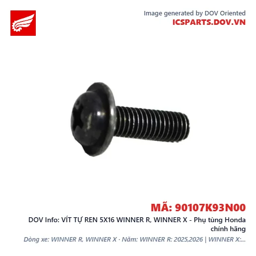VÍT TỰ REN 5X16 WINNER R, WINNER X - Phụ tùng Honda chính hãng