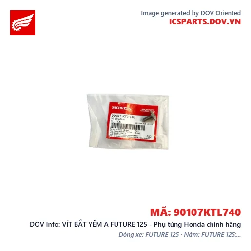 VÍT BẮT YẾM A FUTURE 125 - Phụ tùng Honda chính hãng