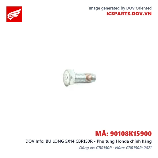 BU LÔNG 5X14 CBR150R - Phụ tùng Honda chính hãng