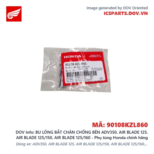 BU LÔNG BẮT CHÂN CHỐNG BÊN ADV350, AIR BLADE 125, AIR BLADE 125/150, AIR BLADE 125/160 - Phụ tùng Honda chính hãng