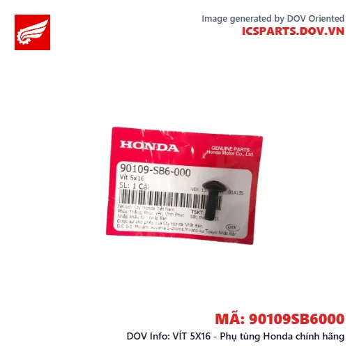 VÍT 5X16 - Phụ tùng Honda chính hãng