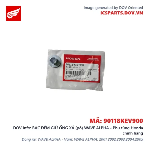 BẠC ĐỆM GIỮ ỐNG XẢ (pô) WAVE ALPHA - Phụ tùng Honda chính hãng