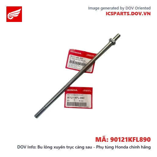 Bu lông xuyên trục càng sau - Phụ tùng Honda chính hãng