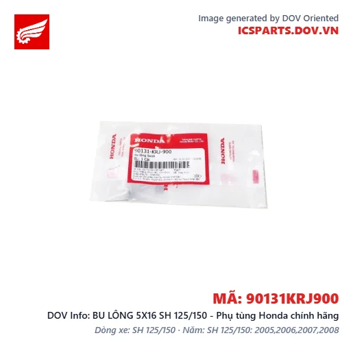 BU LÔNG 5X16 SH 125/150 - Phụ tùng Honda chính hãng