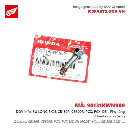 BU LÔNG 8X28 CB150R, CB300R, PCX, PCX 125 - Phụ tùng Honda chính hãng