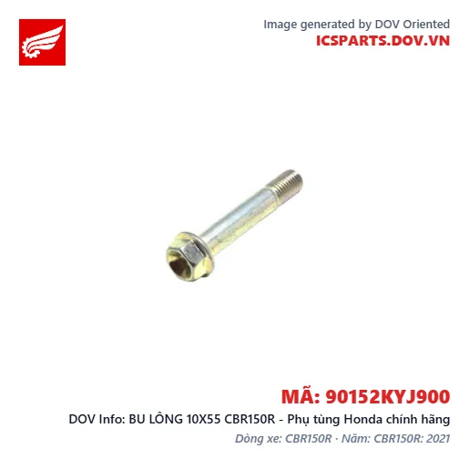 BU LÔNG 10X55 CBR150R - Phụ tùng Honda chính hãng