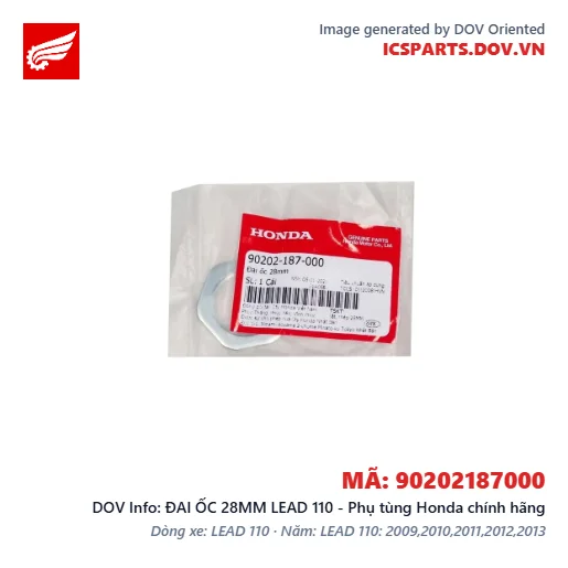 ĐAI ỐC 28MM LEAD 110 - Phụ tùng Honda chính hãng