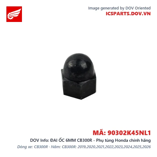ĐAI ỐC 6MM CB300R - Phụ tùng Honda chính hãng