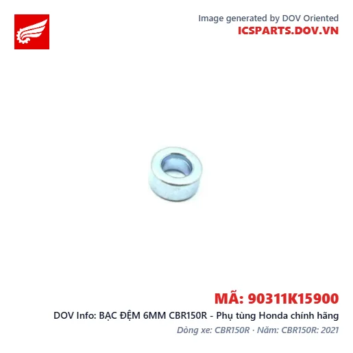 BẠC ĐỆM 6MM CBR150R - Phụ tùng Honda chính hãng