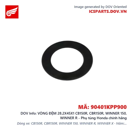 VÒNG ĐỆM 28.2X45X1 CB150R, CBR150R, WINNER 150, WINNER R - Phụ tùng Honda chính hãng
