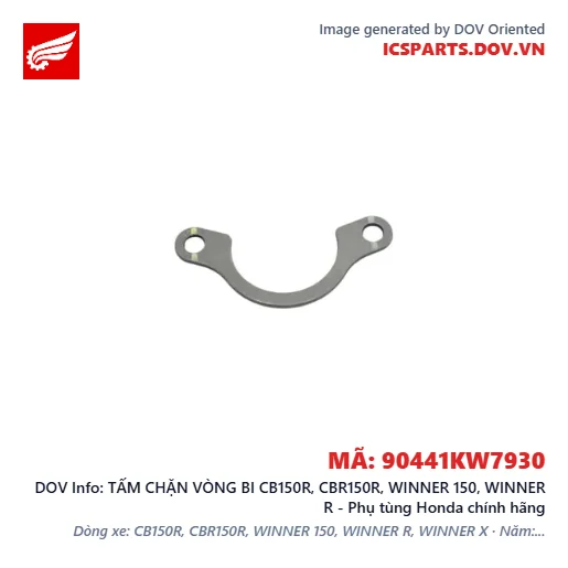 TẤM CHẶN VÒNG BI CB150R, CBR150R, WINNER 150, WINNER R - Phụ tùng Honda chính hãng