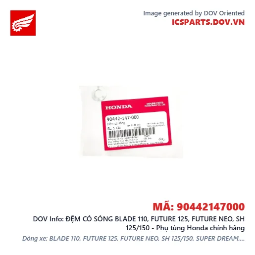 ĐỆM CÓ SÓNG BLADE 110, FUTURE 125, FUTURE NEO, SH 125/150 - Phụ tùng Honda chính hãng