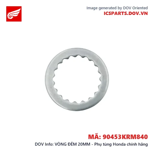 VÒNG ĐÊM 20MM - Phụ tùng Honda chính hãng