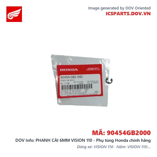PHANH CÀI 6MM VISION 110 - Phụ tùng Honda chính hãng