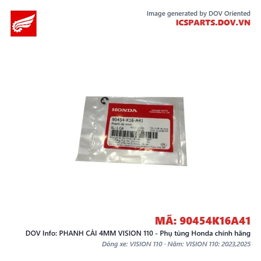 PHANH CÀI 4MM VISION 110 - Phụ tùng Honda chính hãng