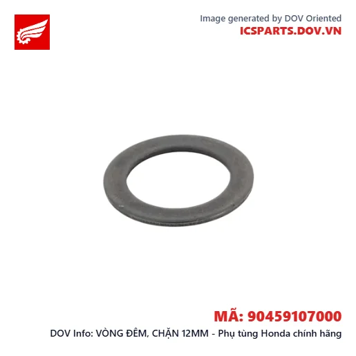 VÒNG ĐÊM, CHẶN 12MM - Phụ tùng Honda chính hãng