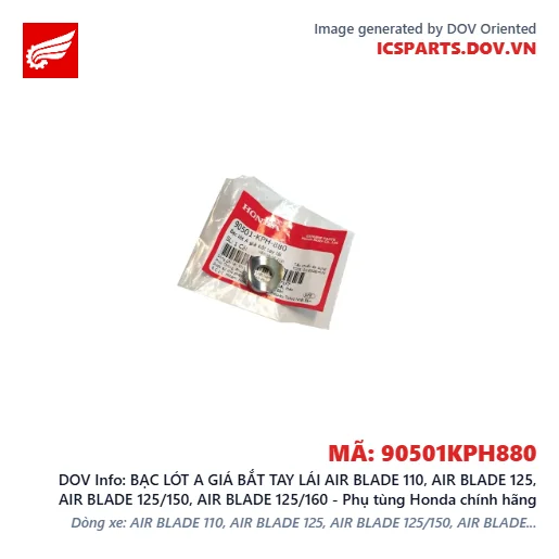 BẠC LÓT A GIÁ BẮT TAY LÁI AIR BLADE 110, AIR BLADE 125, AIR BLADE 125/150, AIR BLADE 125/160 - Phụ tùng Honda chính hãng