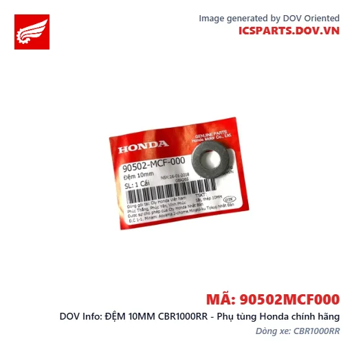 ĐỆM 10MM CBR1000RR - Phụ tùng Honda chính hãng