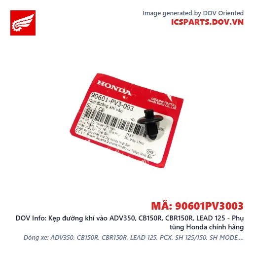 Kẹp đường khí vào ADV350, CB150R, CBR150R, LEAD 125 - Phụ tùng Honda chính hãng