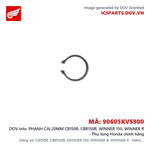 PHANH CÀI 20MM CB150R, CBR150R, WINNER 150, WINNER R - Phụ tùng Honda chính hãng