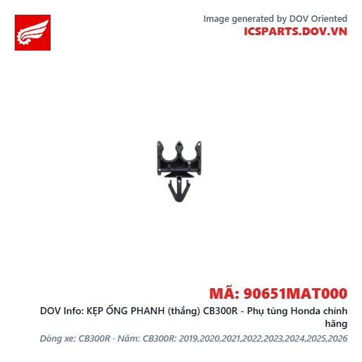 KẸP ỐNG PHANH (thắng) CB300R - Phụ tùng Honda chính hãng