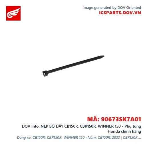 NẸP BÓ DÂY CB150R, CBR150R, WINNER 150 - Phụ tùng Honda chính hãng
