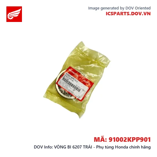 VÒNG BI 6207 TRÁI - Phụ tùng Honda chính hãng