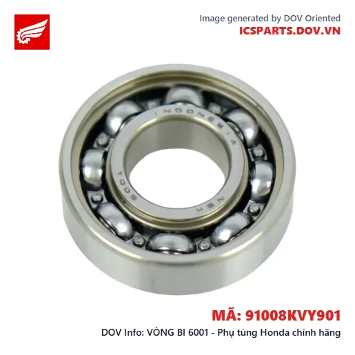 VÒNG BI 6001 - Phụ tùng Honda chính hãng