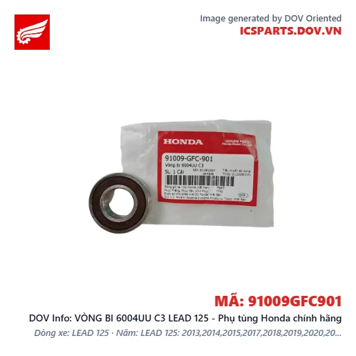 VÒNG BI 6004UU C3 LEAD 125 - Phụ tùng Honda chính hãng