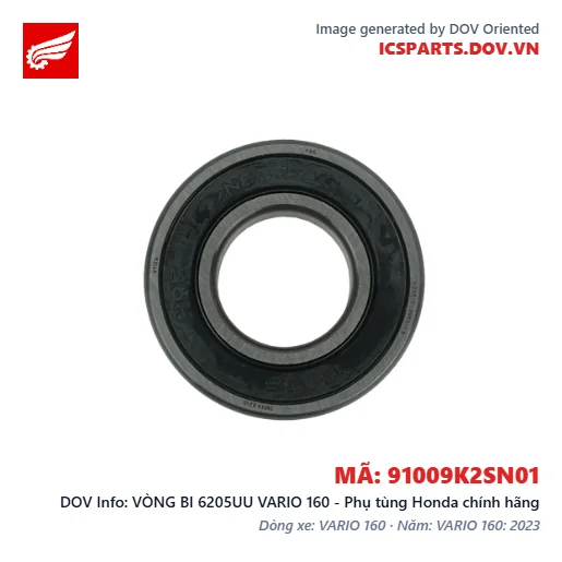 VÒNG BI 6205UU VARIO 160 - Phụ tùng Honda chính hãng