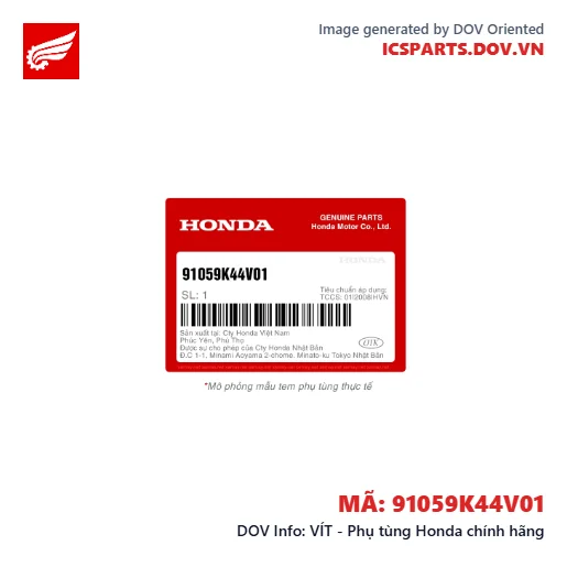 VÍT - Phụ tùng Honda chính hãng