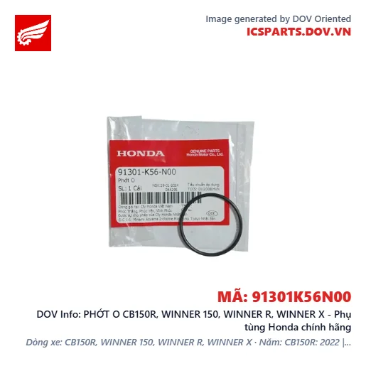 PHỚT O CB150R, WINNER 150, WINNER R, WINNER X - Phụ tùng Honda chính hãng