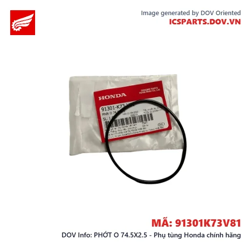 PHỚT O 74.5X2.5 - Phụ tùng Honda chính hãng