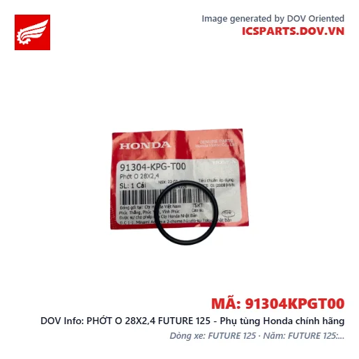 PHỚT O 28X2,4 FUTURE 125 - Phụ tùng Honda chính hãng