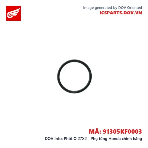 Phớt O 27X2 - Phụ tùng Honda chính hãng