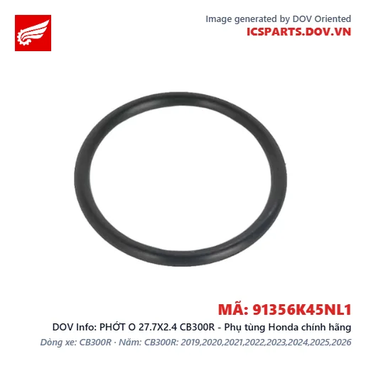 PHỚT O 27.7X2.4 CB300R - Phụ tùng Honda chính hãng