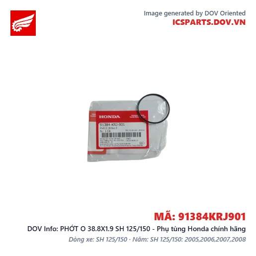 PHỚT O 38.8X1.9 SH 125/150 - Phụ tùng Honda chính hãng