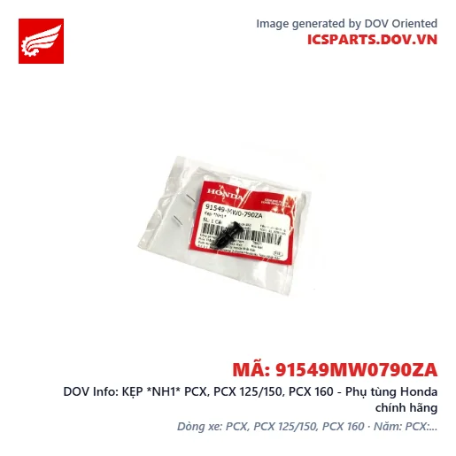 KẸP *NH1* PCX, PCX 125/150, PCX 160 - Phụ tùng Honda chính hãng