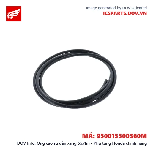 Ống cao su dẫn xăng 55x1m - Phụ tùng Honda chính hãng