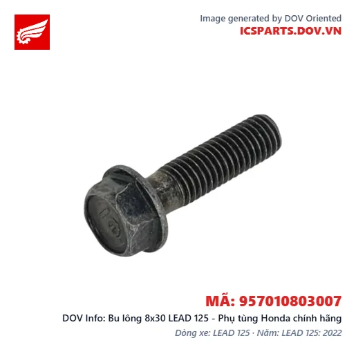 Bu lông 8x30 LEAD 125 - Phụ tùng Honda chính hãng