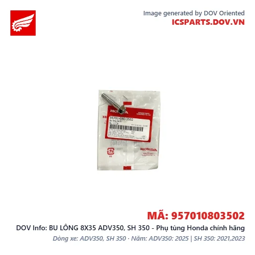 BU LÔNG 8X35 ADV350, SH 350 - Phụ tùng Honda chính hãng