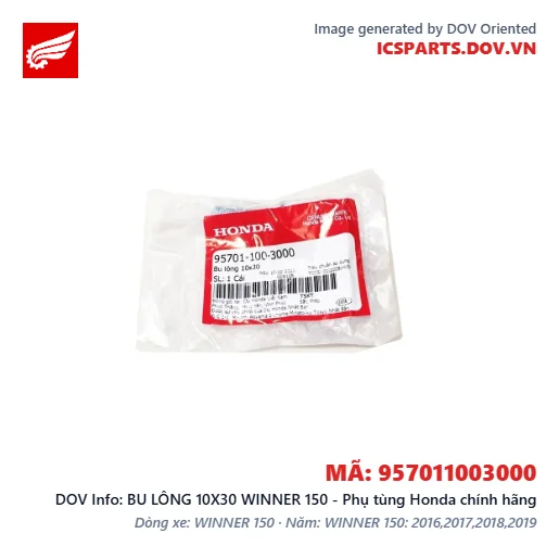 BU LÔNG 10X30 WINNER 150 - Phụ tùng Honda chính hãng