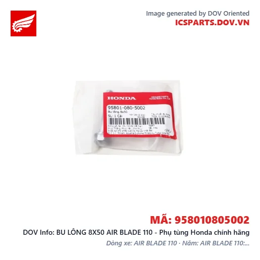 BU LÔNG 8X50 AIR BLADE 110 - Phụ tùng Honda chính hãng