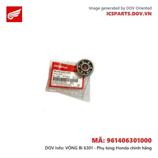 VÒNG BI 6301 - Phụ tùng Honda chính hãng